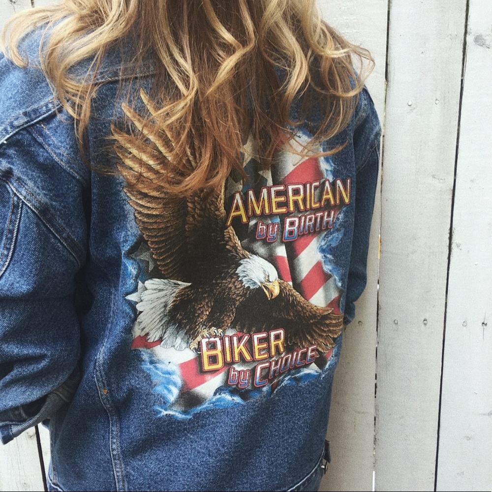 American Biker Denim Jacket